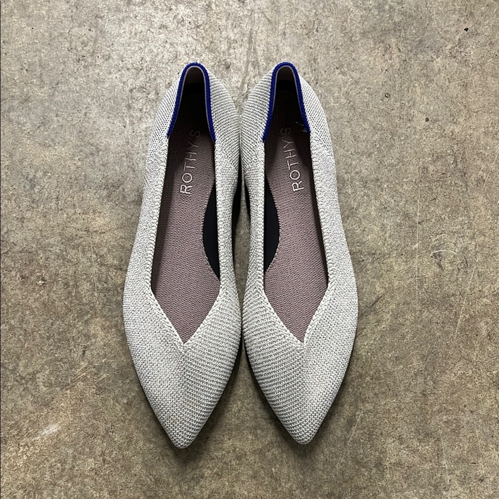 Rothy's The Point II Women's Gray Flats size 6.5